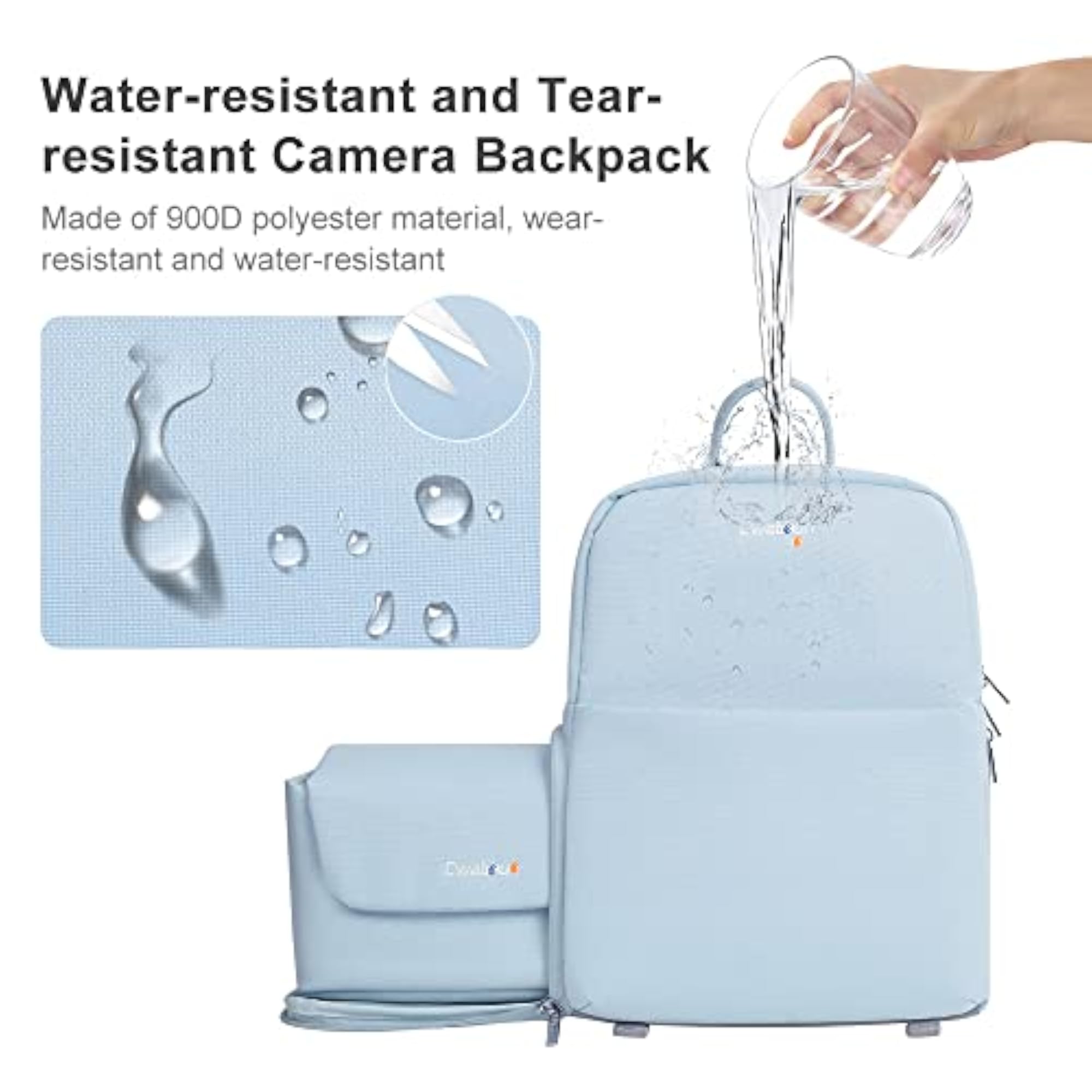 D75 Camera Backpack for Outdoor Photography, Water-Resistant